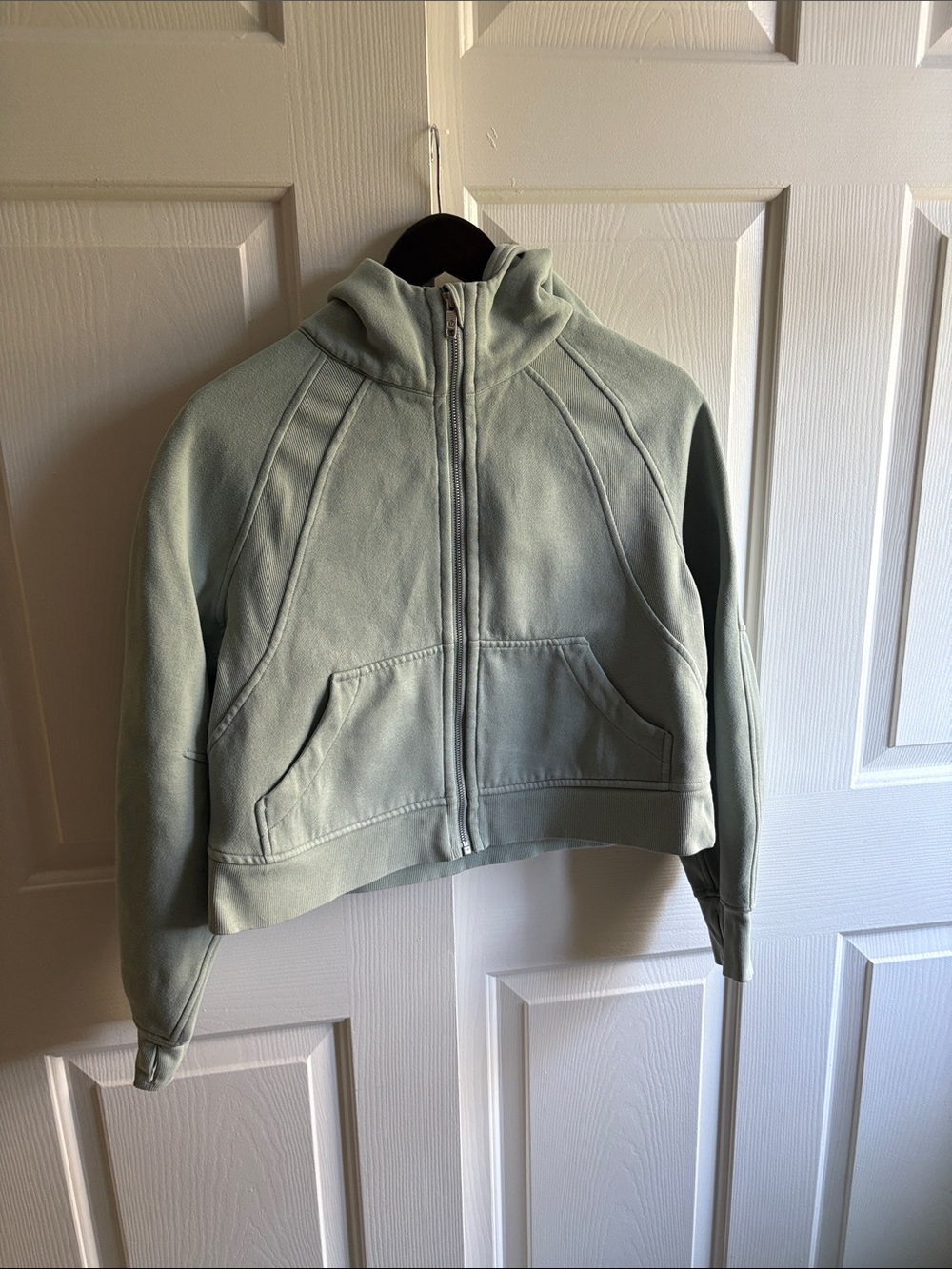 lululemon athletica Light Sage Green Full-Zip Hoodie